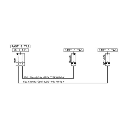AEG kabel, beveiligingsthermostaat, electronische hoofdmodule, J8,1610mm 140036585010
