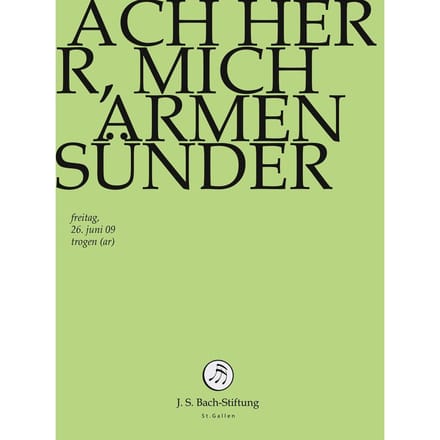Chor & Orchester Der J.S. Bach-Stiftung, Rudolf Lutz - J.S. Bach: Ach Herr, Mich Armen Sunder B (DVD)