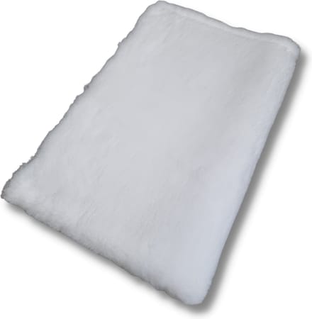 Vetbed Wit Effen - Antislip Hondenmat - Hondenbed - Hondenmatras - Benchmat - 150 x 100 CM - Machine Wasbaar