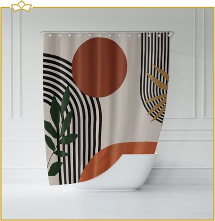 ATTREZZO® Douchegordijn Saar - 150x180 cm