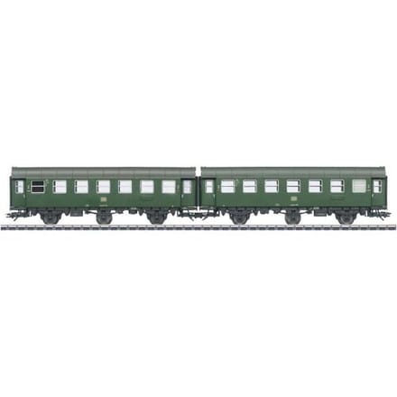 Märklin 43186 H0 ombouwrijtuig-paar 2e klas Van de DB 2e klas