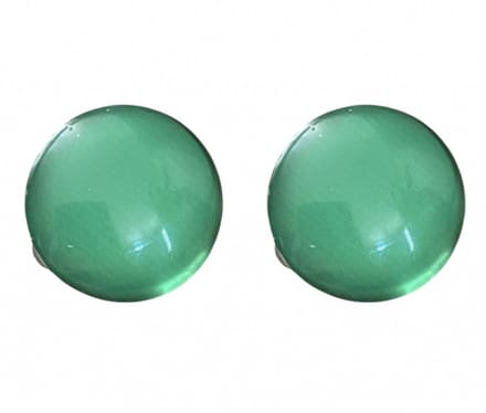 Clip Oorbellen-Groen-2 cm- Cabochon