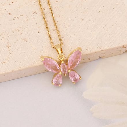 JewelGalerie - Ketting-Vlinder-Goud