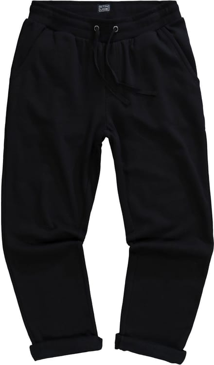 STHUGE - Heren - Joggingbroek modern fit elastische tailleband 4 zakken - Zwart - Maat L