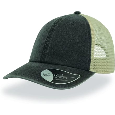 Atlantis Headwear Case Cap AT667 - BLACK/STONE - One size