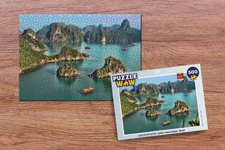 Puzzel Luchtfoto van Halong Bay - Legpuzzel - Puzzel 500 stukjes