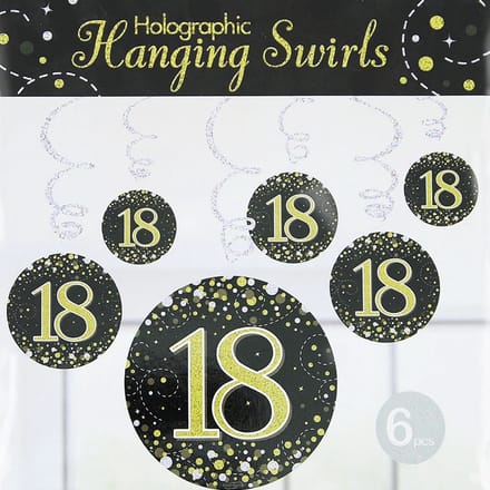 Oaktree - Swirls Sparkling zwart goud - 18 jaar