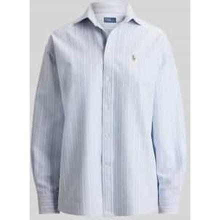 relaxed fit overhemdblouse van puur katoen
