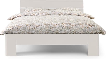 B Bright Fresh 400 Bed met Hoofdbord 90x200cm - Bedframe Wit - Eenpersoonsbedden - Instaphoogte: 40cm
