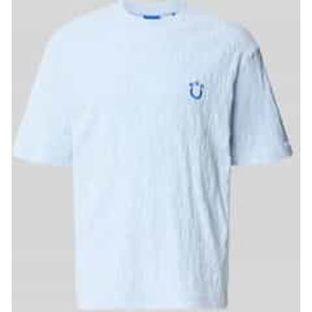 regular fit T-shirt van badstof
