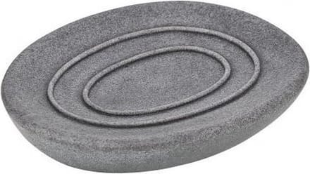 Wenko Zeephouder Pebble Stone 12 X 2,2 X 10 Cm Keramiek Grijs