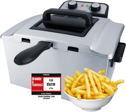 Frituurpan 5 liter - Frituurpan - Zilver - 36cm x 35cm x 25cm