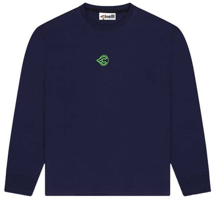 Cinelli Pill T-shirt Met Lange Mouwen Blauw S