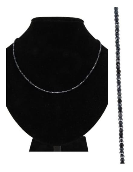 Spinel zwart met coating summer vibes ketting