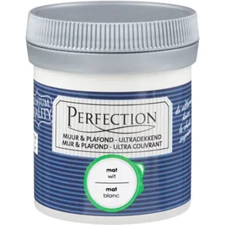Perfection Muur & Plafond Verftester - Mat - Wit - 75ml