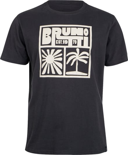 Brunotti - Leeway - T-Shirt Zwart - 100% Katoen - Regular Fit - Crewneck - S