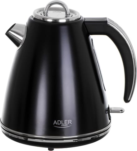 Adler AD 1343 - Stalen waterkoker - 1.5 liter - Strix - Zwart