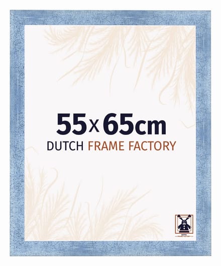 Fotolijst 55x65 cm - MDF - Helder Blauw Geveegd - Praag