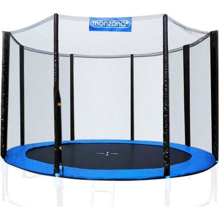 Monzana Trampoline - Ø244cm Veiligheidsnet UV- en weerbestendig - Zwart