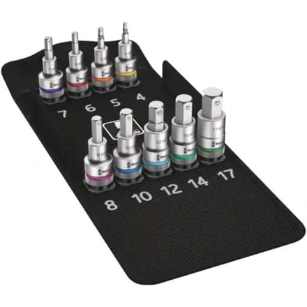 Wera 8740 C HF 05004201001 Dopsleutel-bitinzetset 1/2 (12,5 mm) 9-delig