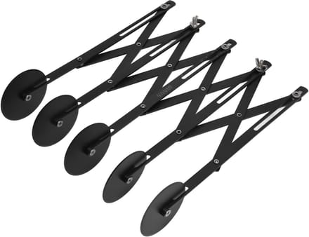 Deegsnijder Wielen - Gebakroller Pizzames - Bakken Snijden - Verstelbare Breedte - 5 Rollen 11cm