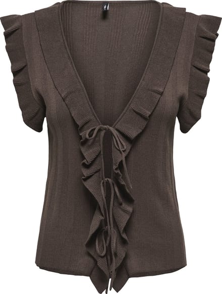 slim fit knitweartop van viscosemix model 'NELLY'