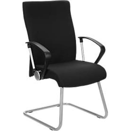 Sledestoel Neo, aluminium zilver/zwart/zwart