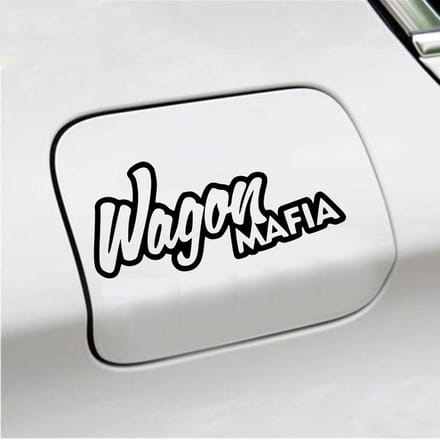 Bumpersticker - Wagon Maffia - 8,6 X 19 - Zwart