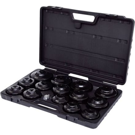 KS TOOLS 3/8" Oliefiltersleutelset 15-delig - 150.9320