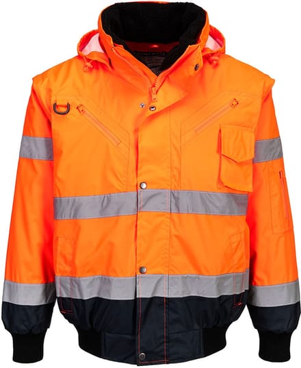 Portwest Bomber Jacket C465 Oranje/navy Mt Xl