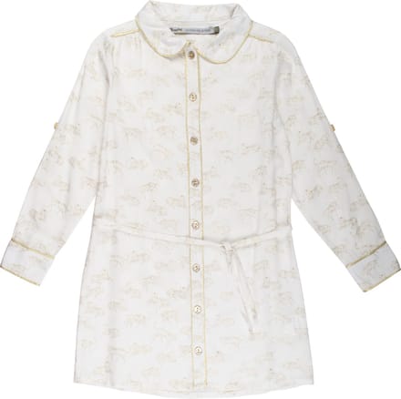 Rumbl Royal - Hemdjurk - Offwhite/goud - Tijgers - Maat 116