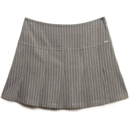 Superdry Krijtstreep Plooirok Mini Grey Grootte: 42