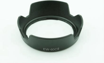 Zonnekap EW-60C II Canon Lens EF-S 18-55 EF 28-80 - Zwart