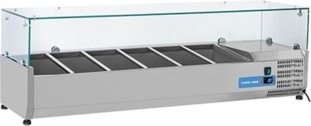 Opzetkoelvitrine Gastronorm 6x 1/3