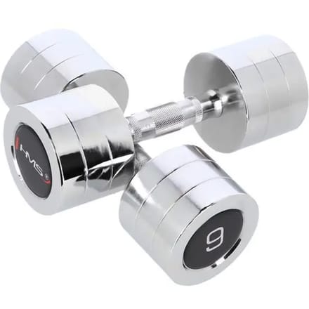 HMS Chroom Dumbbell Set - 2 x 9 kg