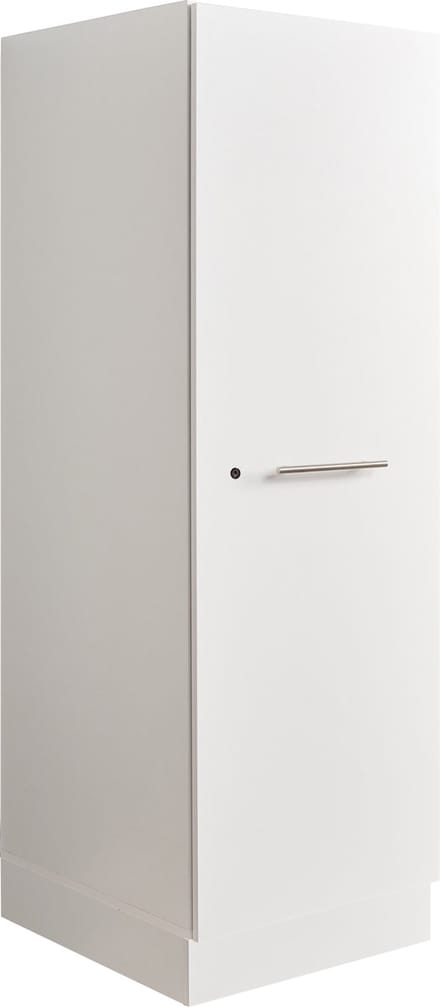 Interiax WASHWALL 'Mary' Wasmachine Opbergkast Wit - Met 3 Legplanken - 162x50x67.5 cm