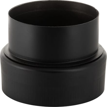 Verloop Ø180m / Ø150v 2mm Zwart.
