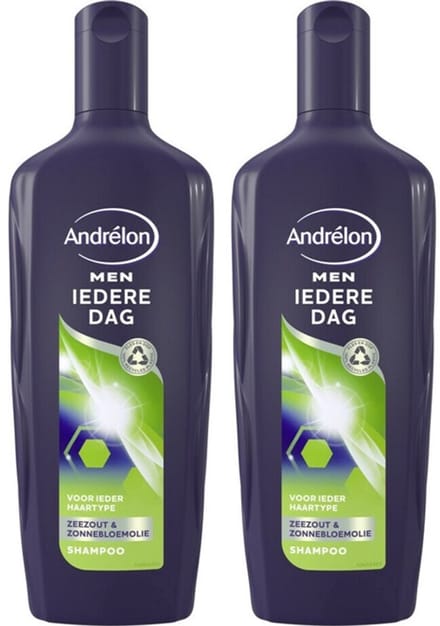 Andrélon Shampoo Men - Iedere Dag - 2 x 300 ml Voordeelverpakking