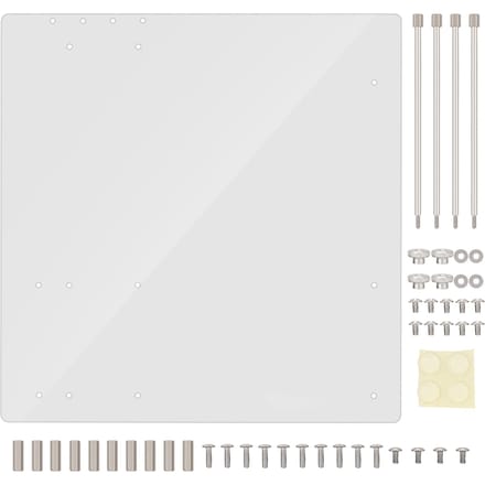 Boîtier d'ordinateur en acrylique transparent à cadre ouvert, support de base DIY pour carte mère MATX white