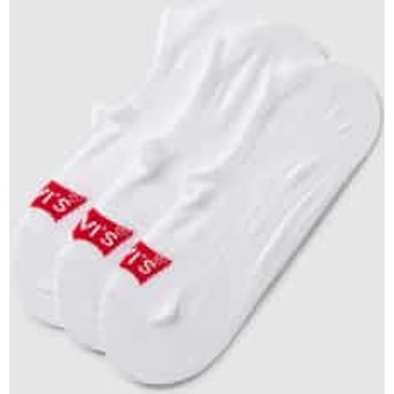 Hoge sokken met logo - gerecycled katoen – White – 43-46