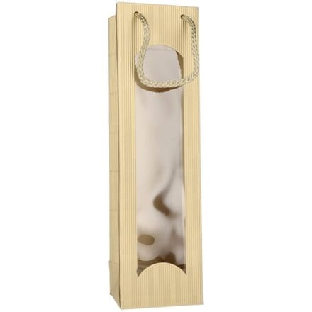 Hochhaus Tragetasche CREME-GOLD Offene Welle 1er 36 cm