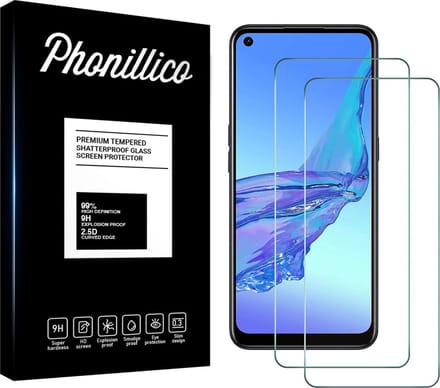 Screenprotector voor Oppo A53 / A53S - 2 stuks Beschermglas van glas Transparante glazen schermbeschermfolie