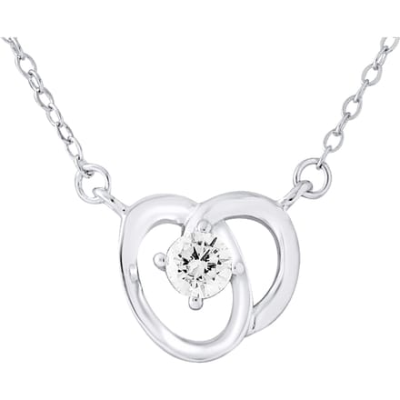 Zilver 925 zirkoniumoxide bloem ketting