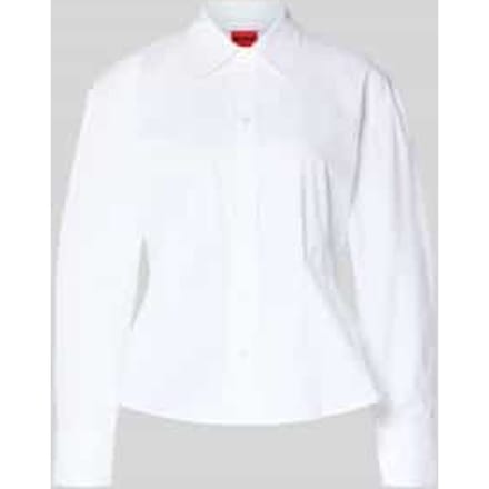 Getailleerde overhemdblouse van puur katoen, model 'EMPEROR'