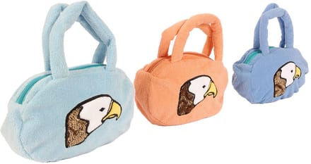 PIA Soft Toys - Set van 3 Pluche Adelaar handtas - 3 ass. - 25 cm