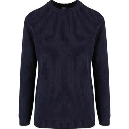 Urban Classics - Rib Basic Sweater/trui - S - Donkerblauw