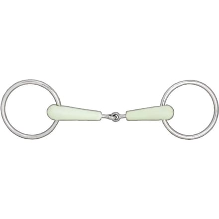 2 ring bit voor enkel paard appelsmaak Horze
