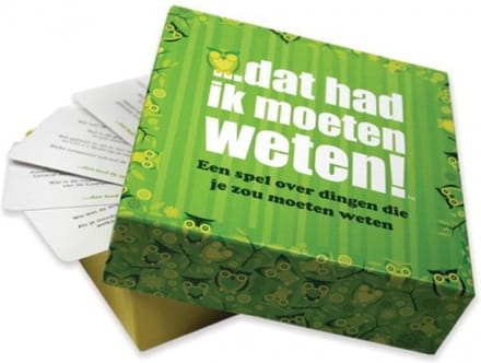 Dat had ik moeten weten!
