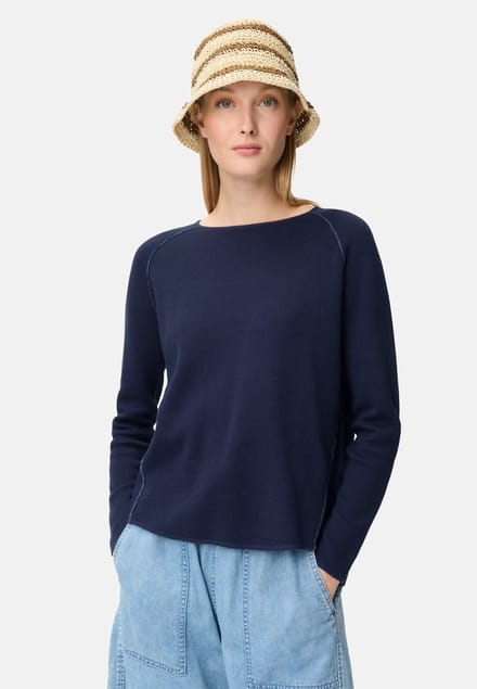 camel active Trui met ronde hals - Maat - Donkerblauwwomenswear-S