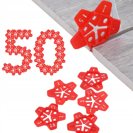 50x Stervormige Tegeldistantiërs voor Perfecte Voegen